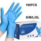 Black Blue Nitrile Gloves Disposable Powder Free Latex Free Medical Exam Xs-2xl