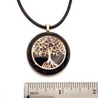 Orgone Pendant Necklace Golden Tree Of Life  Black Tourmaline   Shungite  Usa