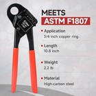 Icrimp Angle Head F1807 Pex Pipe Crimping Tool For Copper Rings - 3 4-inch Angle