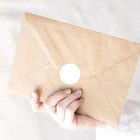     4 Rolls Of 500      2000 White Round 1  Labels Self Adhesive Price Tags Stickers