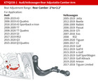 Lykt 2 Adjustable Rear Camber Arm For Audia3   tt   s3   q3  Vw Cc   jetta   passat   tiguan