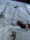 Vtg Style Reversible Half Christmas Apron Handmade Baking Cooking New Read