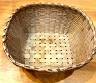 Pristine Antique American Wood Splint Farmhouse Basket