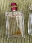 3 Empty Perfume Bottles Chanel Allure  Tre   sor In Love  Paradise Passion  