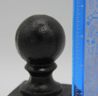 Vintage Cast Iron Ball Fence Finial Square Topper Post Caps 2x 2  Post