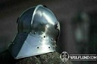 Medieval German Sallet Helmet With Leather Liner Preowned Leather Armor Knight