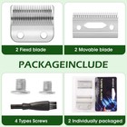 2 Pack Professional Replacement Clipper Blades precision 2 Holes Adjustable H   