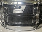 Vintage Ludwig 5x14 Black Galaxy Aluminum Acrolite Snare Drum Plus 