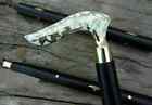 Vintage Style Antique Victorian Designer Brass Handle Wooden Walking Stick Cane