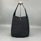 Saint Laurent Hobo 25 Black Crystal Fabric Shoulder Bag Silver Hardware Rare