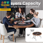 8 Player Octagonal Foldable Poker Table  Casino Leisure Texas Holdem Table  W wa