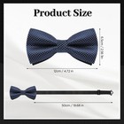 Men s Bow Tie  8 Packs Pre-tied Bow Tie  Adjustable Formal Tuxedo Bowtie Set