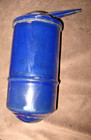 Vintage Blue Porcelain Garage Man Cave Oil Dispenser Can Sign