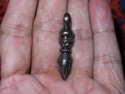 Buddhist Cold Iron Citipati Skull Phurba Ornament Talisman Pendant  x7 