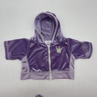 Build A Bear Rare Purple Crown Velour Track Suit Hoodie Pants Teddy Outfit Set