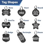 Dog Tags Personalized Engraved Pet Id Tags  Stainless Steel  Front And