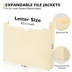 Manila File Jacket 10x12 Inches Jacket File Folders 2 Inch Expandable Sides M   