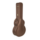 Crossrock Super Jumbo Acoustic Guitar Case For Gibson Sj-200   Chocolate Brown