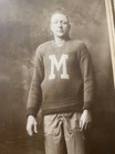 Vtg Rolla Miners College Football Team Cabinet Photo Card Framed Large