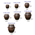 Korean Clay Pot Kimchi Jar Handmade Earthenware Food Storage Crock Pickle Jar