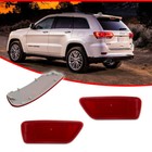 2pcs Red Lens Rear Bumper Reflectors For 11-20 Jeep Grand Cherokee Wk2  Compass