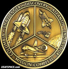 Space Shuttle Commemorative Nasa Coin-medallion Containing Flown Shuttle Metal