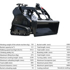 Mini Skid Steer Loaders Upgraded 2-cylinder Air Cooled Engine 3-stage Pumps