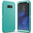 Teal Green For Samsung Galaxy S8 Plus   S8 Case Hybrid Cover Screen Protector
