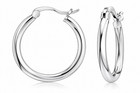 925 Sterling Silver 10mm Small Hoop Earrings For Men Women Unisex Jewelry