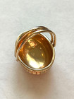 Nantucket Basket Glenaan 1986 Rare 1  14k Gold Double Handle Signed Collectable
