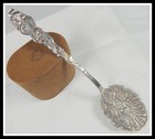 Magnificent C  1895 Levi   Salaman Sterling Silver Highly Decorated Spoon Rare