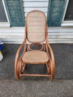 Vintage  Authentic Thornet Bentwood  Canned  Rocking Chair  