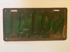 Rare 1928 Massachussetts Cod Fish License Plate 5 Digit