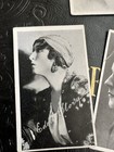 Antique 1910s 20s Silent Film Actors Actresses Movie Photo Promo Paper Card Lot