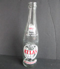 Vintage Soda Pop Beverage Bottle   Acl   Atlas  Detroit  Michigan  10 Oz    C100