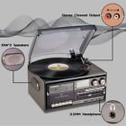 Looptone Vinyl Record Player 9 In 1 3 Speed Bluetooth Vintage Turntable Cd Casse