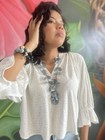 Tagua Nut Jewelry Necklace Natural Beach Resort Decor Sky Blue Laqueta 8128 29