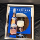 Blue Nun By The Glass Mirror Bar Pub Framed Nuns Wine Advertising Schieffelin