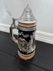 German Beer Stein Vintage Koln Am Rhein Antique Cologne Lid 3d Hand Painted