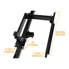 Screw-on Quick Product Bumper-mounted Swing Arm Assembly For Grilling Tailgating
