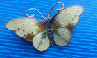 Norwegian Silver Enamel Butterfly Brooch Sterling Silver Hroar Prydz Of Norway