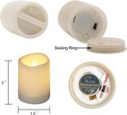 Outdoor Waterproof Flameless Votive Candles With Timer Battery Operated Led Teal