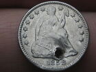 1858 O Seated Liberty Half Dime  New Orleans  Vf xf Details