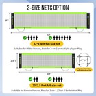 Outdoor Volleyball   Badminton Combo Net Set For Backyard  Beach With 2 Nets    