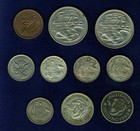 Australia  1951-1973  Group Lot Of  10  Assorted Minor Coins  Some Are Silver 