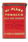 Rare 1930s  high Plane  Litho Hinged Pocket 1 1 2oz Tobacco Tin In Exc Cond