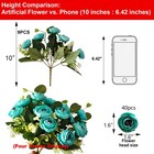 9 Pack 45 Stems Faux Silk Roses Wedding Home Table Party Decor Diy Floral Crafts