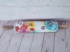 The Pioneer Woman Floral Ceramic Rolling Pin Wood Handles Large No Stand