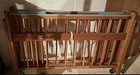 Vintage Port-a-crib With Fold-down Side And Casters 40   l  X 27   d X 29   h