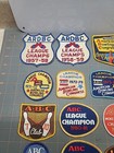 Vtg Lot Of Bowling League Award Patches 1950s-1990s Collectible Abc Ardbc 700 
